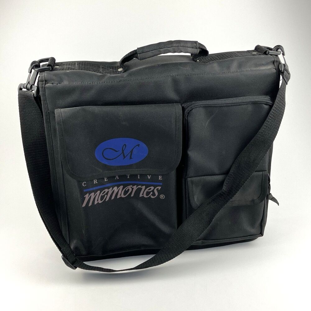Creative Memories Memory Mate Tote Bag 3 Ring Binder Organizer Black